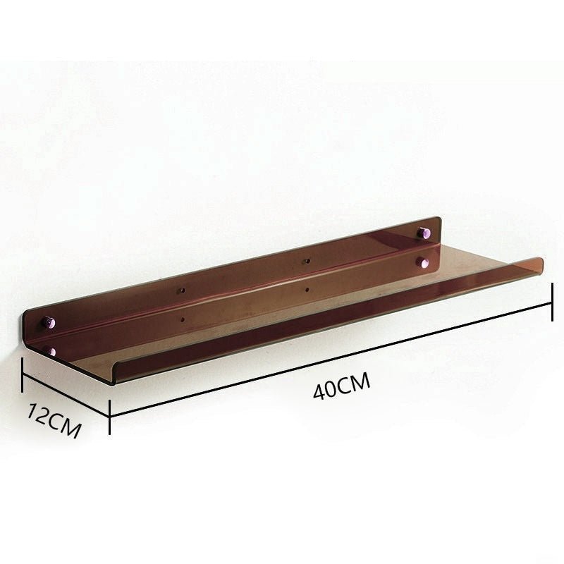 Invisible colored wall-mounted floating shelves