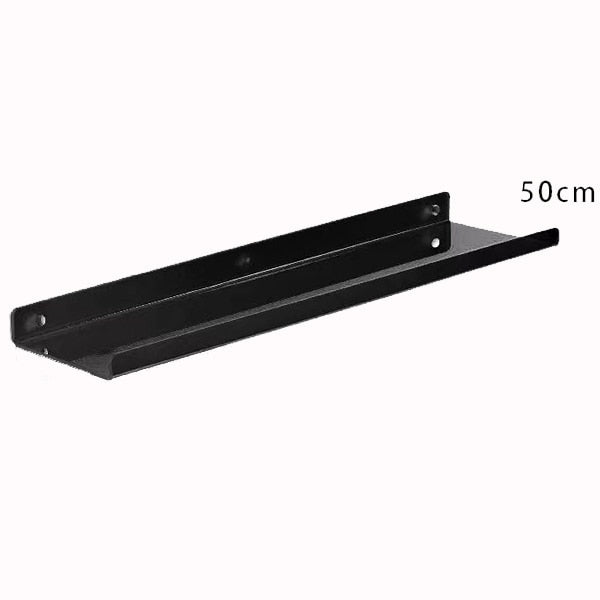 Invisible colored wall-mounted floating shelves