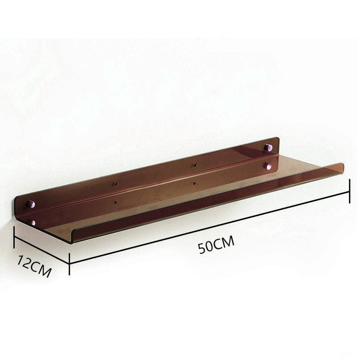 Invisible colored wall-mounted floating shelves