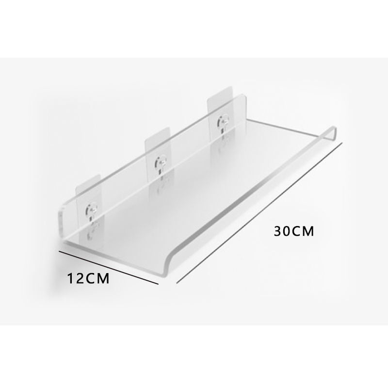 Invisible colored wall-mounted floating shelves