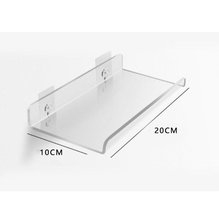 Invisible colored wall-mounted floating shelves