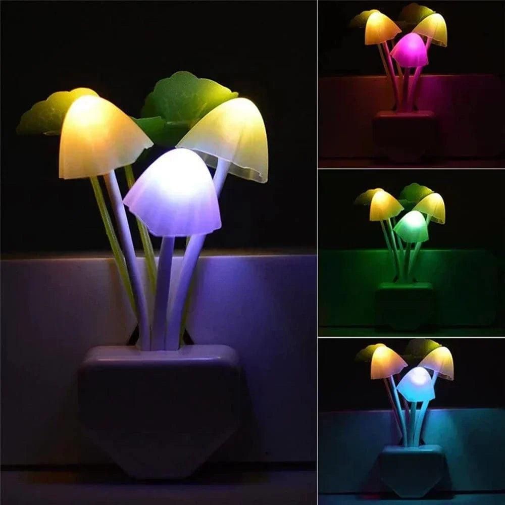 Mushroom Night Light LED – Energy Saving with Smart Sensor | Magical Mood Lighting for Children&