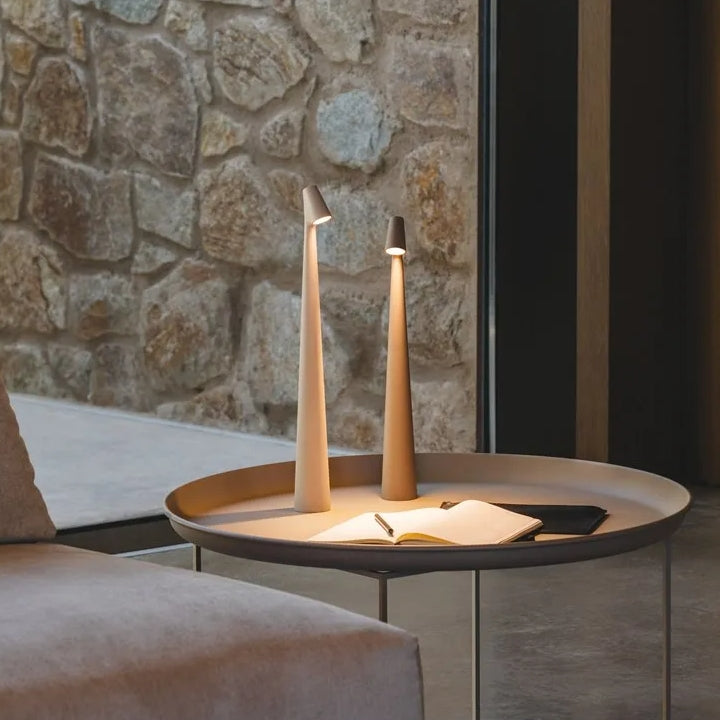 Sculpting table lamp