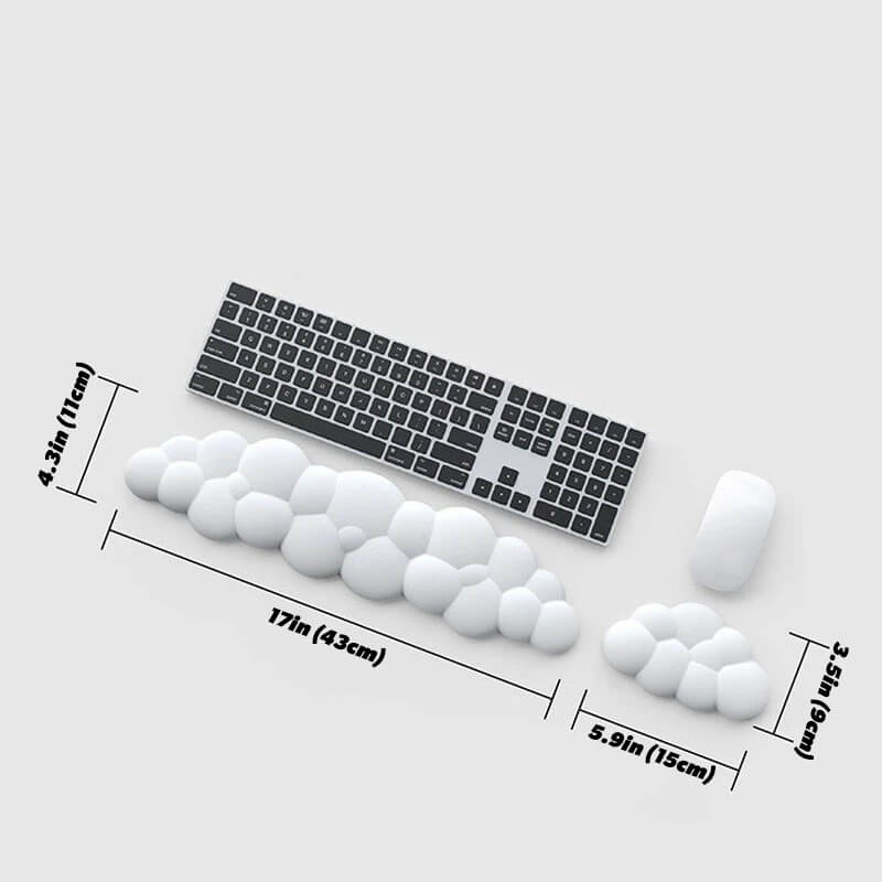 Cloud-shaped Keyboard &amp; Mouse Wrist Rest