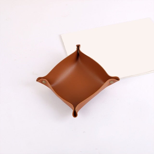 Leather Storage Tray