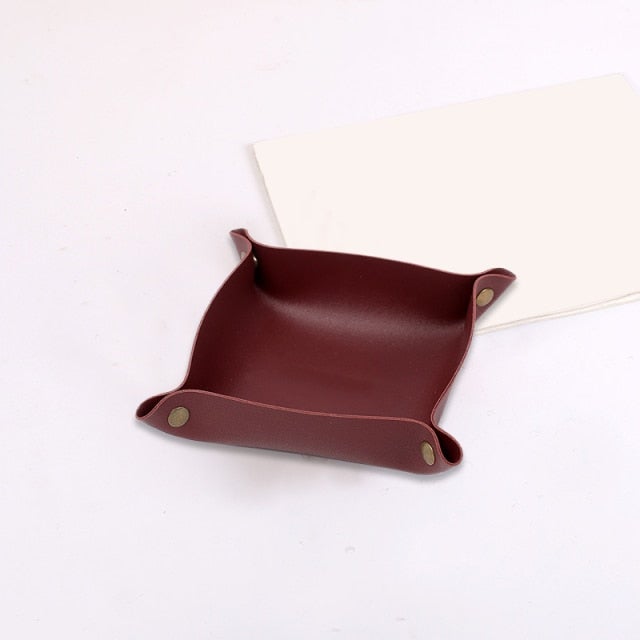 Leather Storage Tray