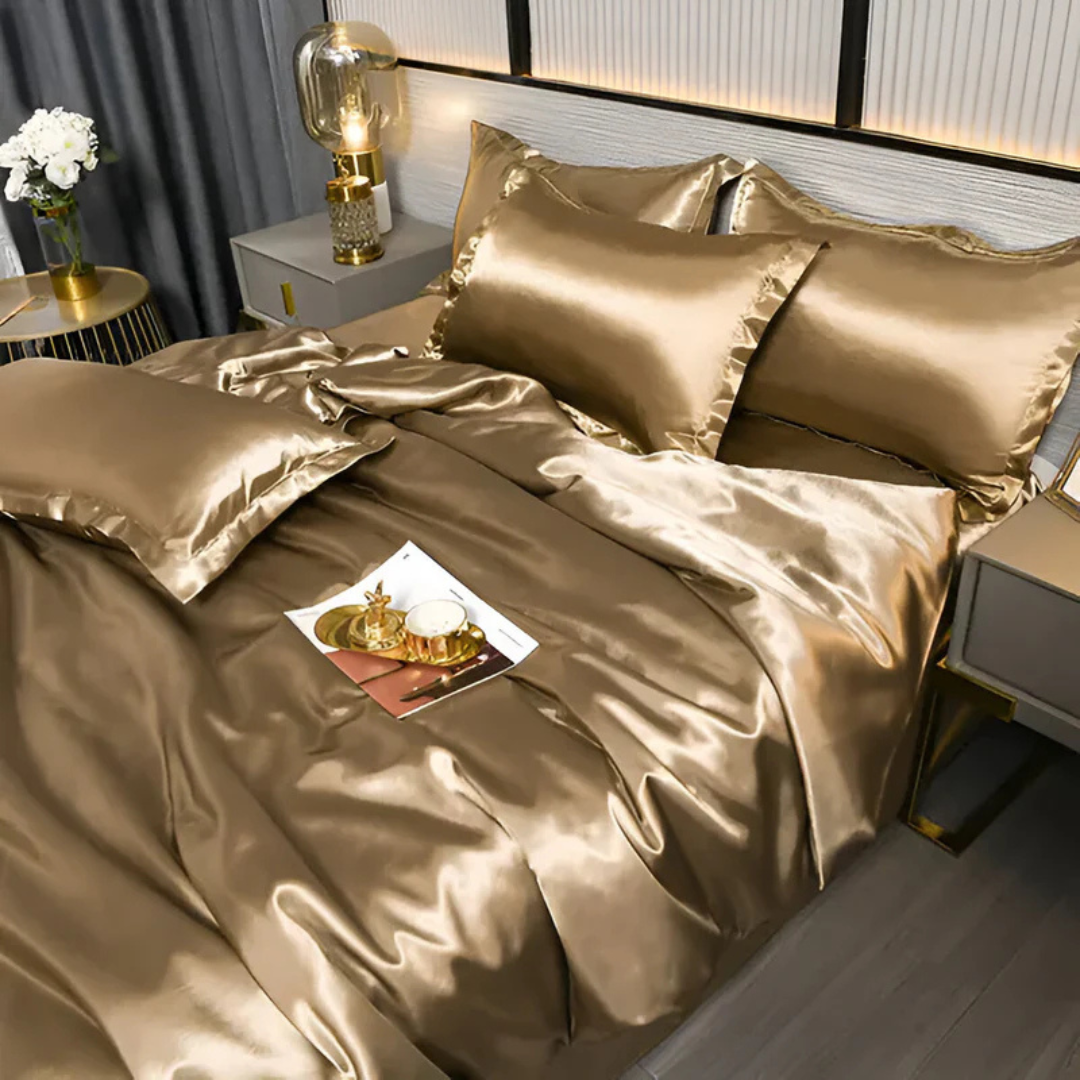 Silk Satin Duvet Cover Bedding Set