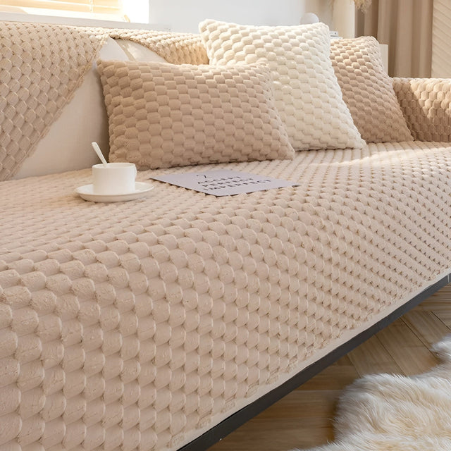 Luxury Velvet Sofa Cover - VeluLuxe