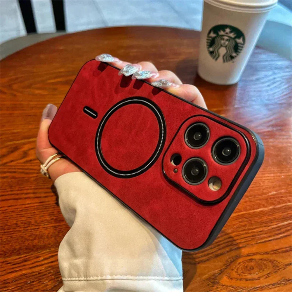 Leather Magnetic Protective Phone Case