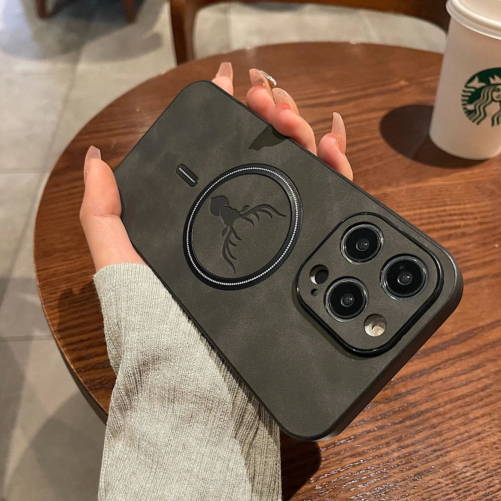 Leather Magnetic Protective Phone Case