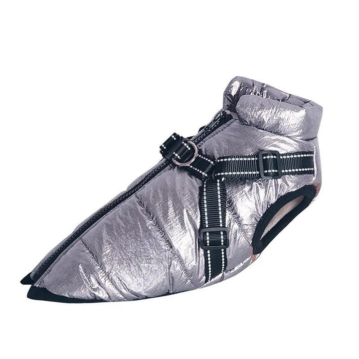All-Weather Insulated Dog Jacket with Built-in Harness