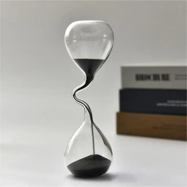 Curvy Black Hourglass | Glass