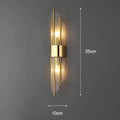 Wall lamp with crystal decoration