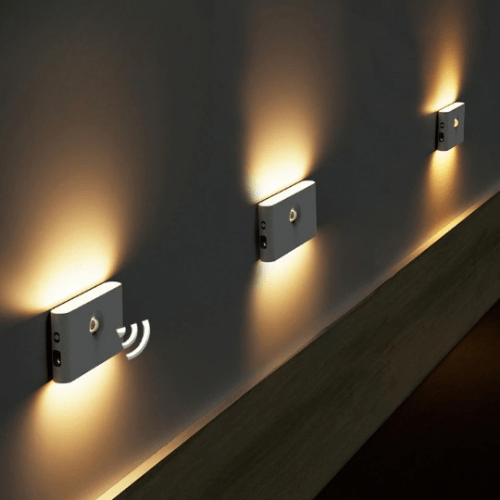 Wireless LED Night Lights with Motion Sensor | USB Rechargeae | Soft Warm Light |