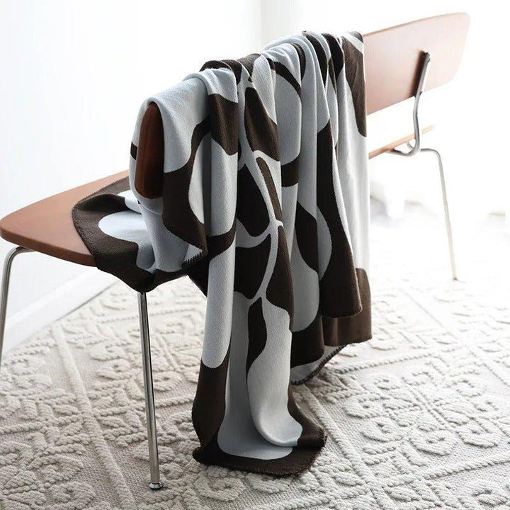 Modern, Abstract Throw Blanket in Bohemian Style – Nordic Style Blanket, Bedspread, Coverlet