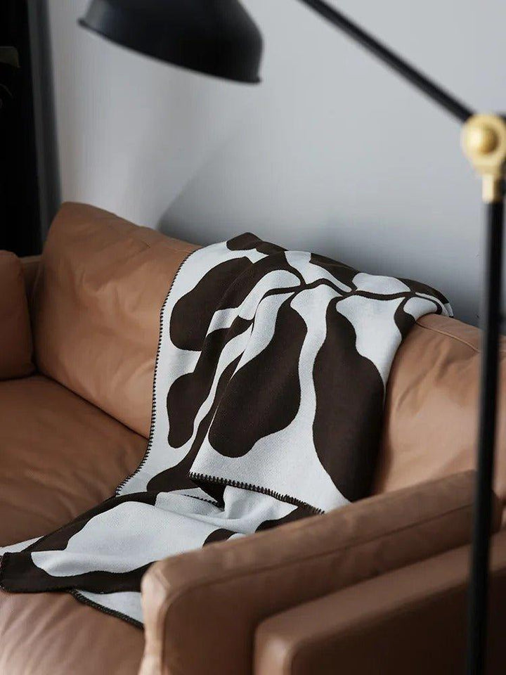 Modern, Abstract Throw Blanket in Bohemian Style – Nordic Style Blanket, Bedspread, Coverlet