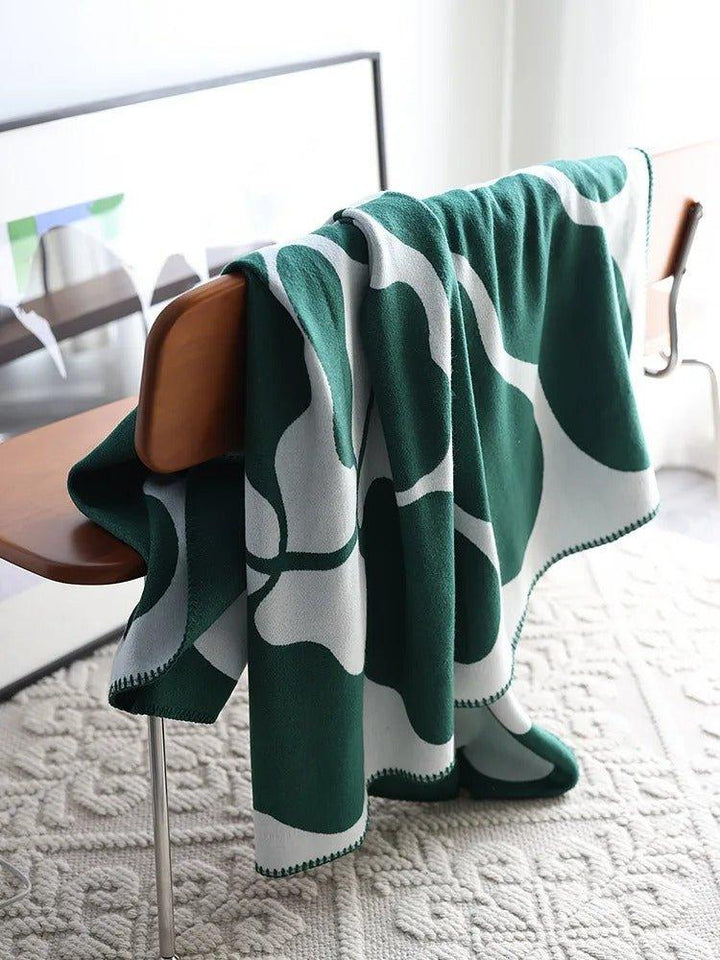 Modern, Abstract Throw Blanket in Bohemian Style – Nordic Style Blanket, Bedspread, Coverlet