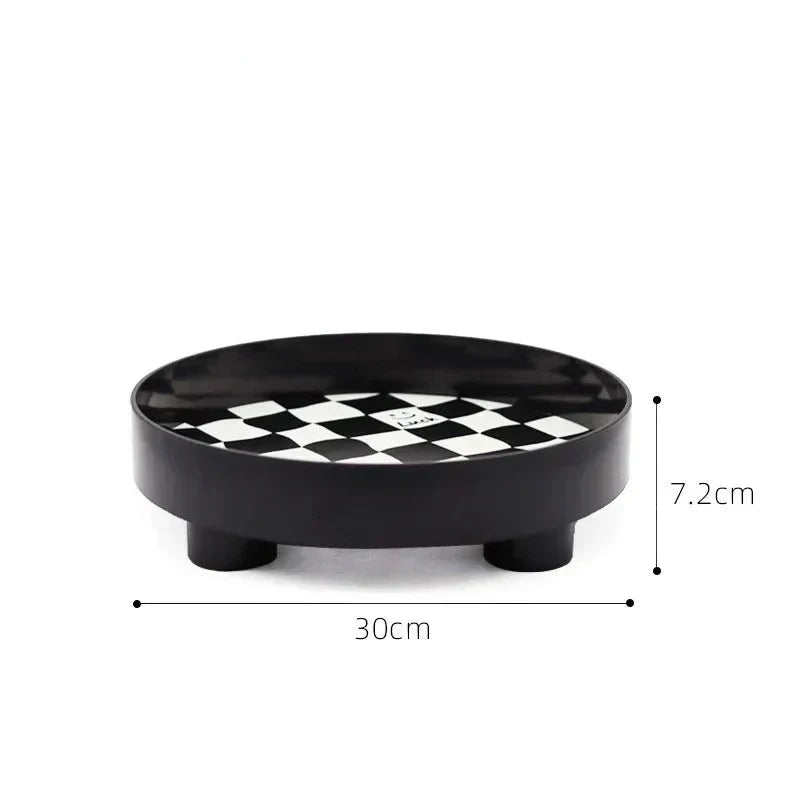 Monochrome Chessboard Storage Tray
