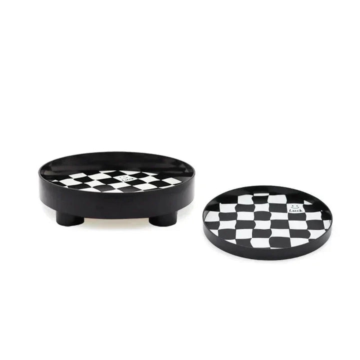 Monochrome Chessboard Storage Tray