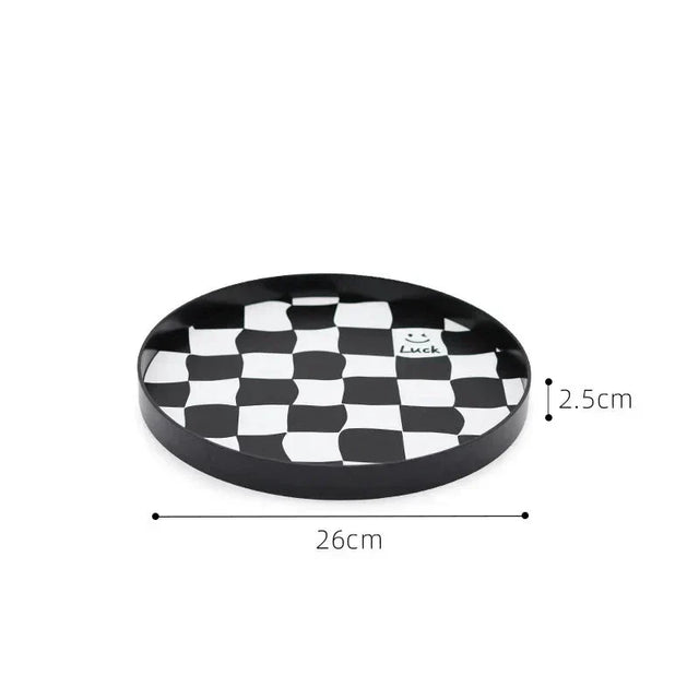 Monochrome Chessboard Storage Tray