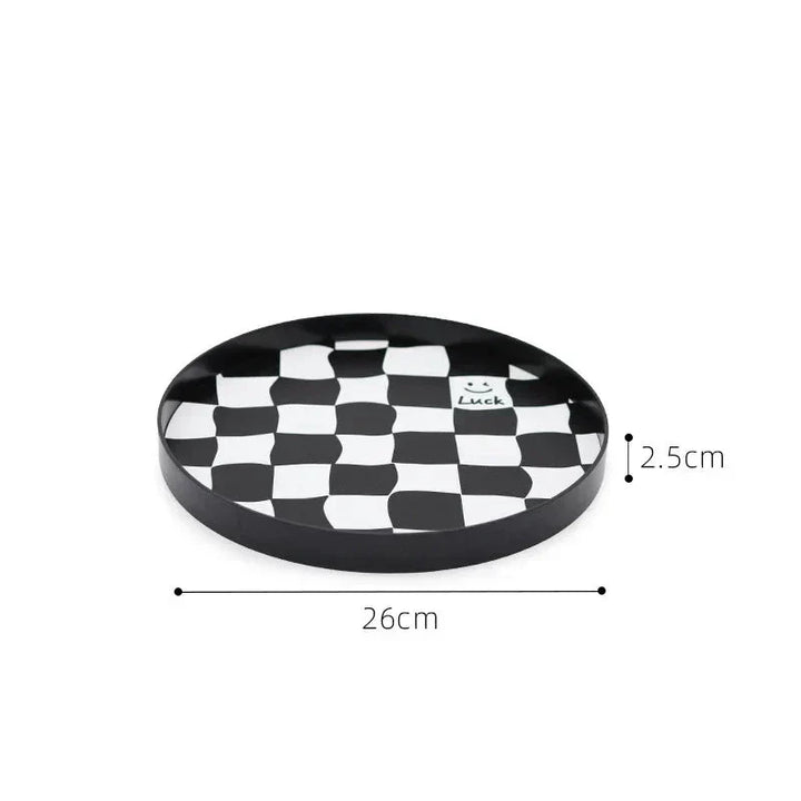 Monochrome Chessboard Storage Tray