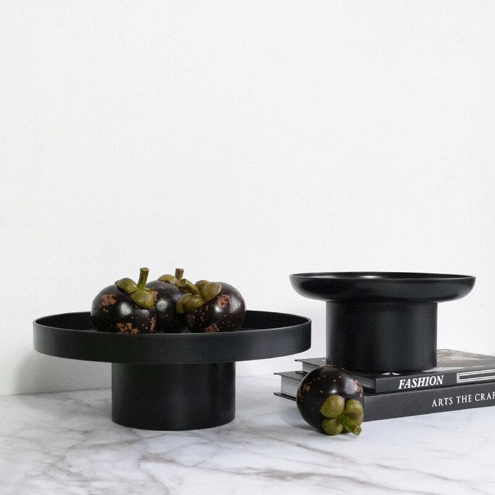 Nordic round storage tray made of acrylic