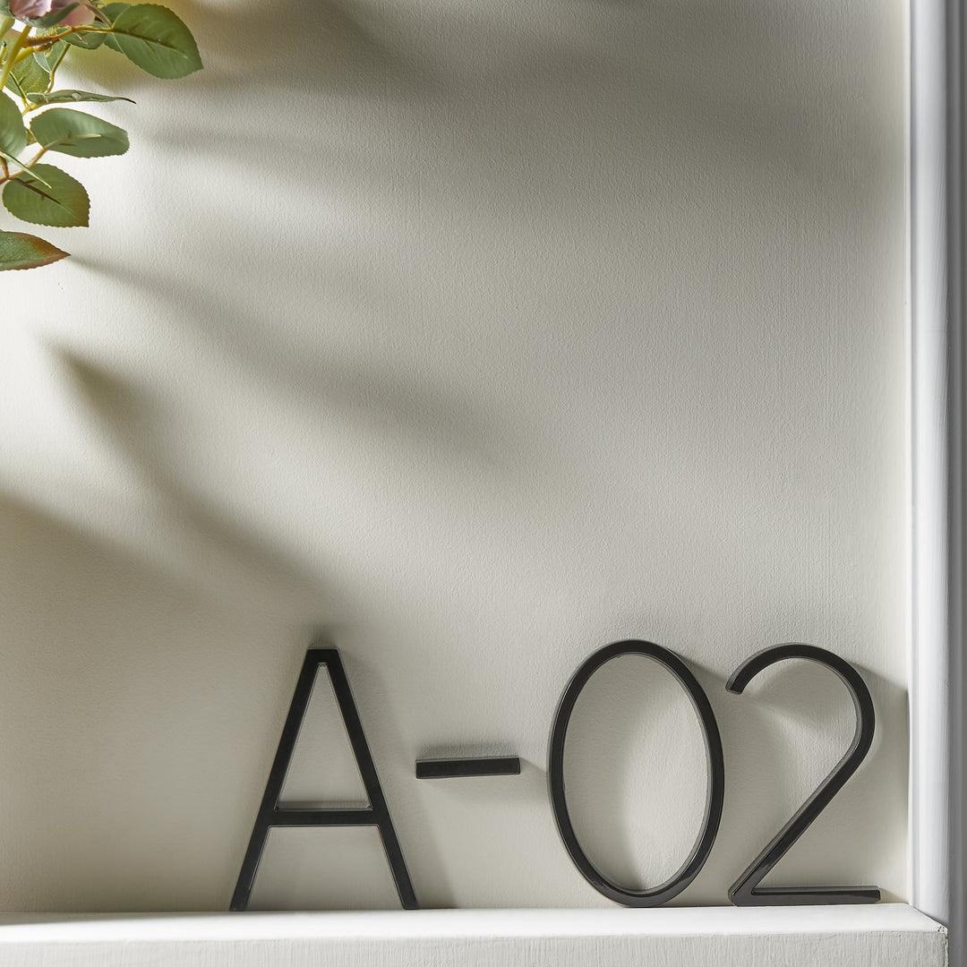 Black House Numbers | Modern and Weatherproof House Decoration