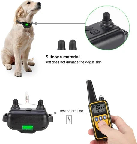 800M Rechargeable Electric Dog Training Collar | Waterproof, Remote Control &amp; Ideal for Effective Dog Training