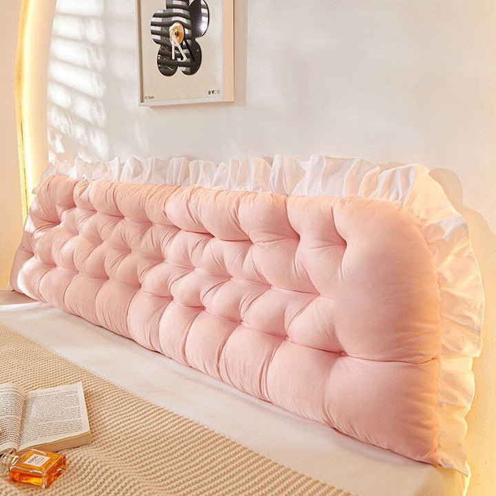 Pink Tatami Pillow Headboard - Bed Sleeping Neck Body Pillow, Large Back Support Pillow for Bedroom Decor