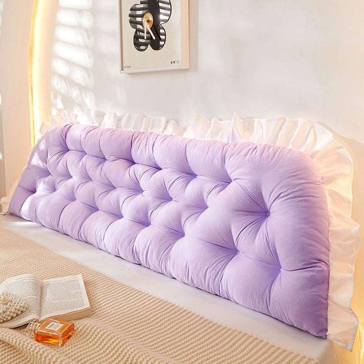 Pink Tatami Pillow Headboard - Bed Sleeping Neck Body Pillow, Large Back Support Pillow for Bedroom Decor