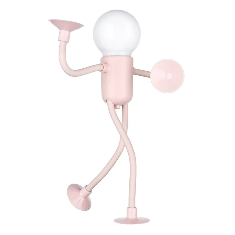 Creative Bendable Cartoon Night Light with Suction