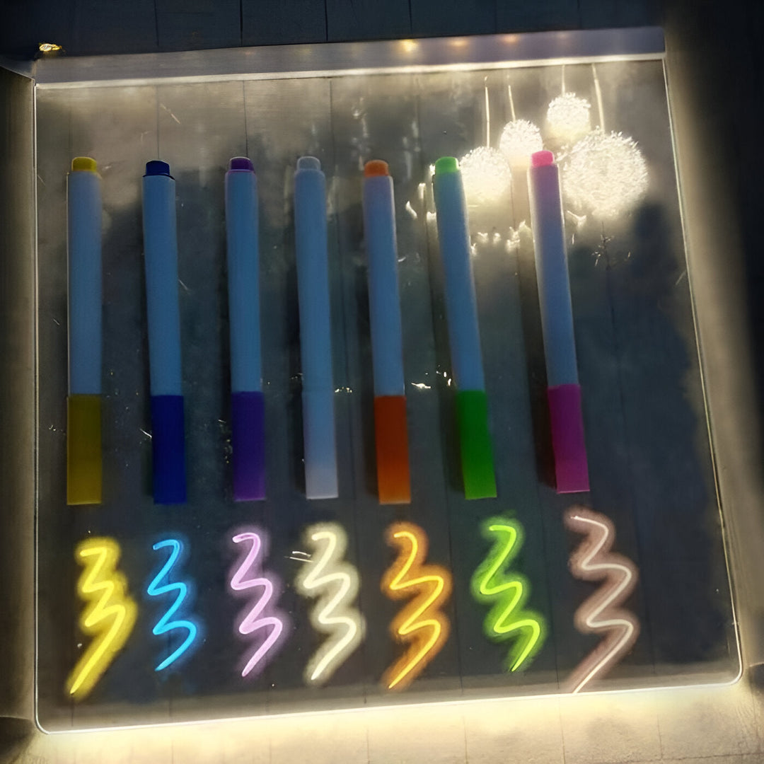 LED Notice Board with 7 colors Pen