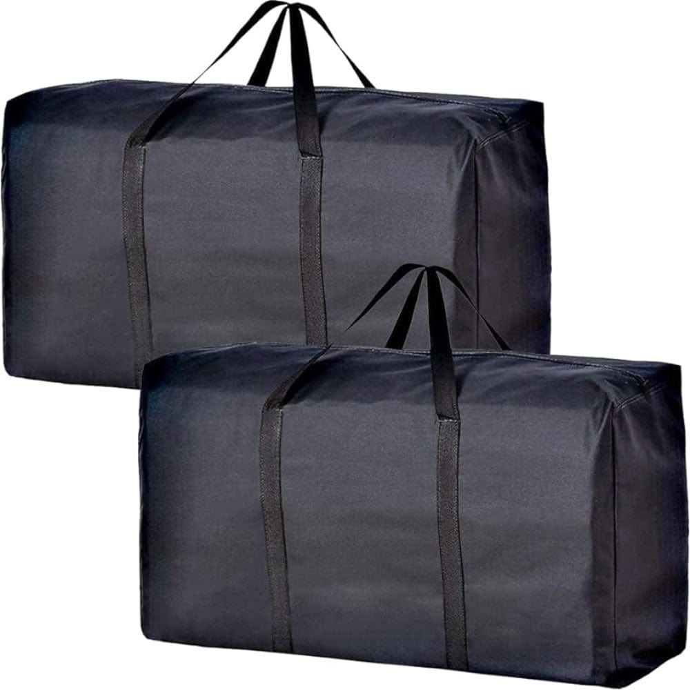 2 Pieces Large Capacity Moving Bag, With Strong Zippers &amp; Carry Handles, Storage Bag For Clothing, Moving Supplies, Space Saving Storage Bag Organizer, Suitable For Moves, Travel, Packing