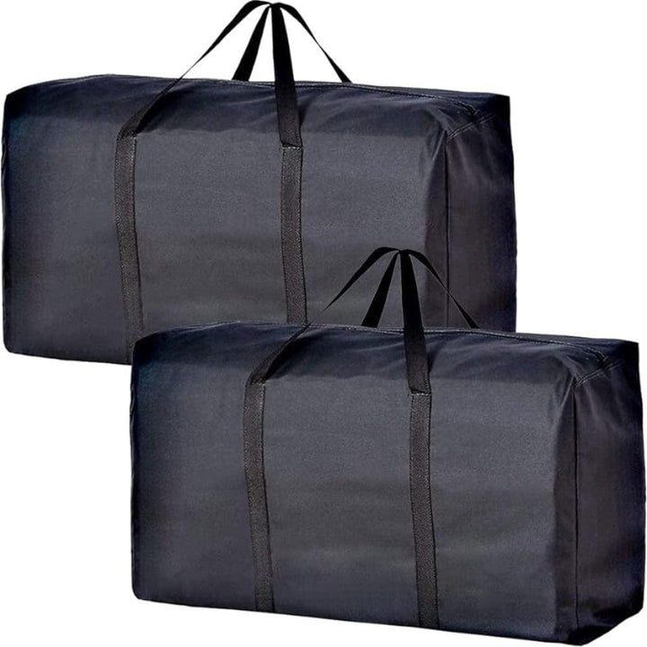 2 Pieces Large Capacity Moving Bag, With Strong Zippers &amp; Carry Handles, Storage Bag For Clothing, Moving Supplies, Space Saving Storage Bag Organizer, Suitable For Moves, Travel, Packing