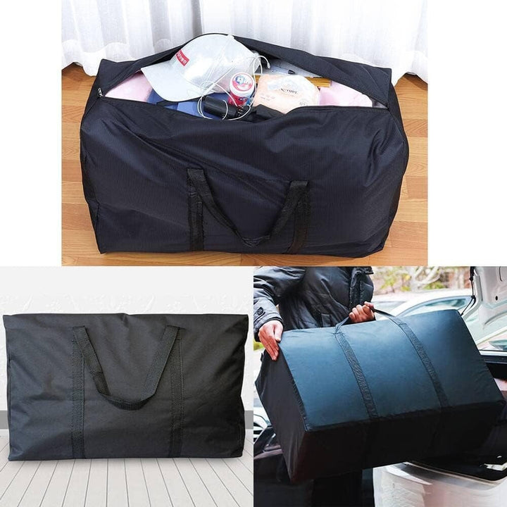 2 Pieces Large Capacity Moving Bag, With Strong Zippers &amp; Carry Handles, Storage Bag For Clothing, Moving Supplies, Space Saving Storage Bag Organizer, Suitable For Moves, Travel, Packing