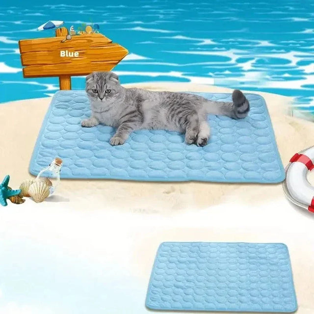 Dogs Self Cooling Mat Pet Cat Cooling Mat And Sleeping Pad For Pets Summer Cool Pads Blanket Washable Ice Silk Breathable Mat |
