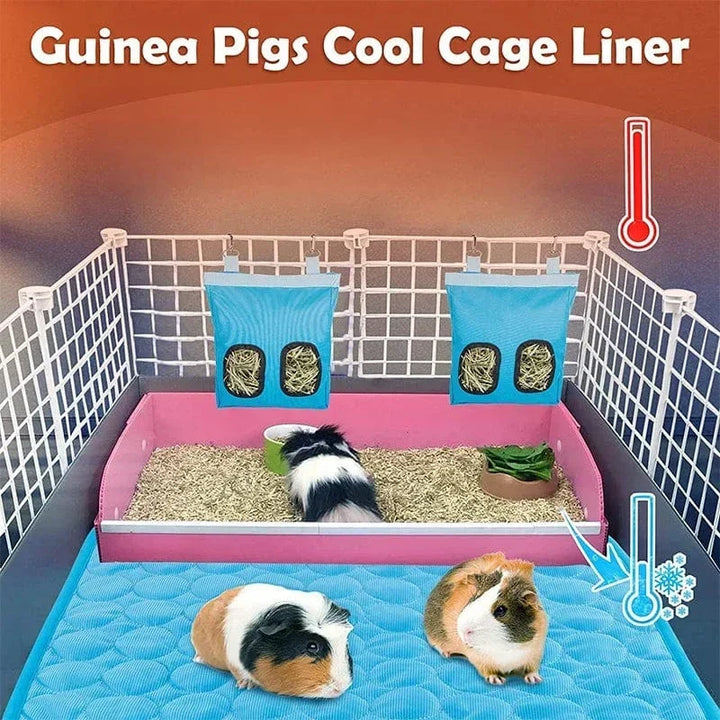 Guinea Pig Cage Liners Summer Small Animal Cooling Mat Breathable Hamster Pee Pad for Rabbit Cage Chinchilla Hedgehogs Pet Item |