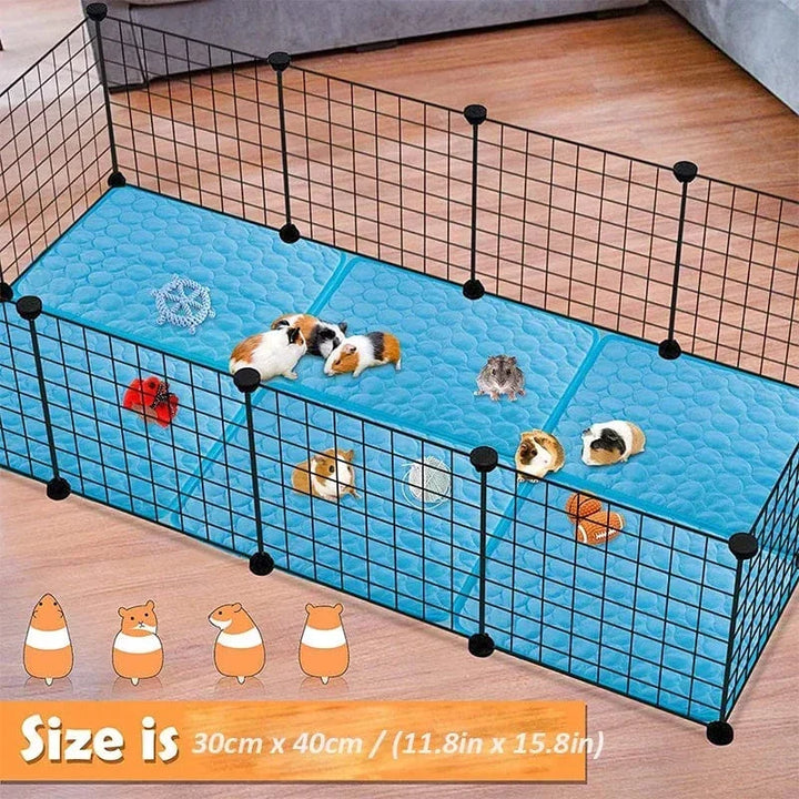 Guinea Pig Cage Liners Summer Small Animal Cooling Mat Breathable Hamster Pee Pad for Rabbit Cage Chinchilla Hedgehogs Pet Item |