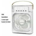 New 3 In 1 Fan Air Conditioner Household Mini Air Cooler LED Night Light Portable Humidifier Air Adjustment Fan Office Home Fan |