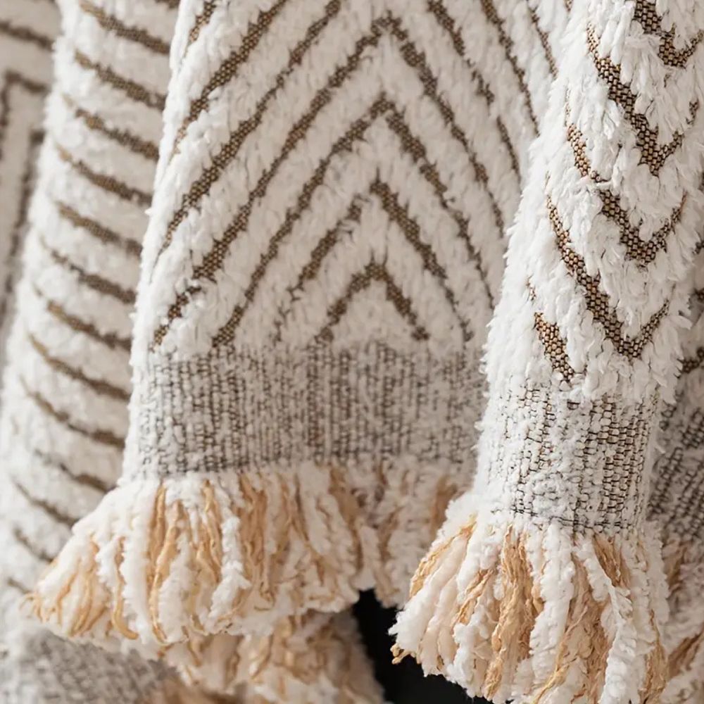 CUSHVIVE – Herringbone Sofa Cover with Splash Protection and Non-Slip Design