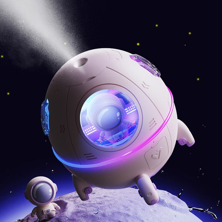 Portable Astronaut Air Humidifier with Night Light &amp; Aroma Diffuser - AstroMist