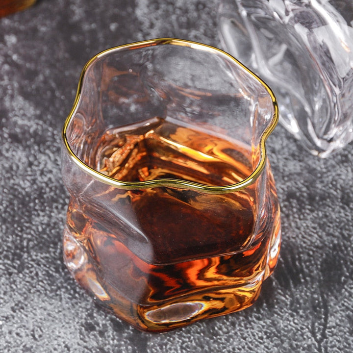 Distorted Texture Whisky Glass Set