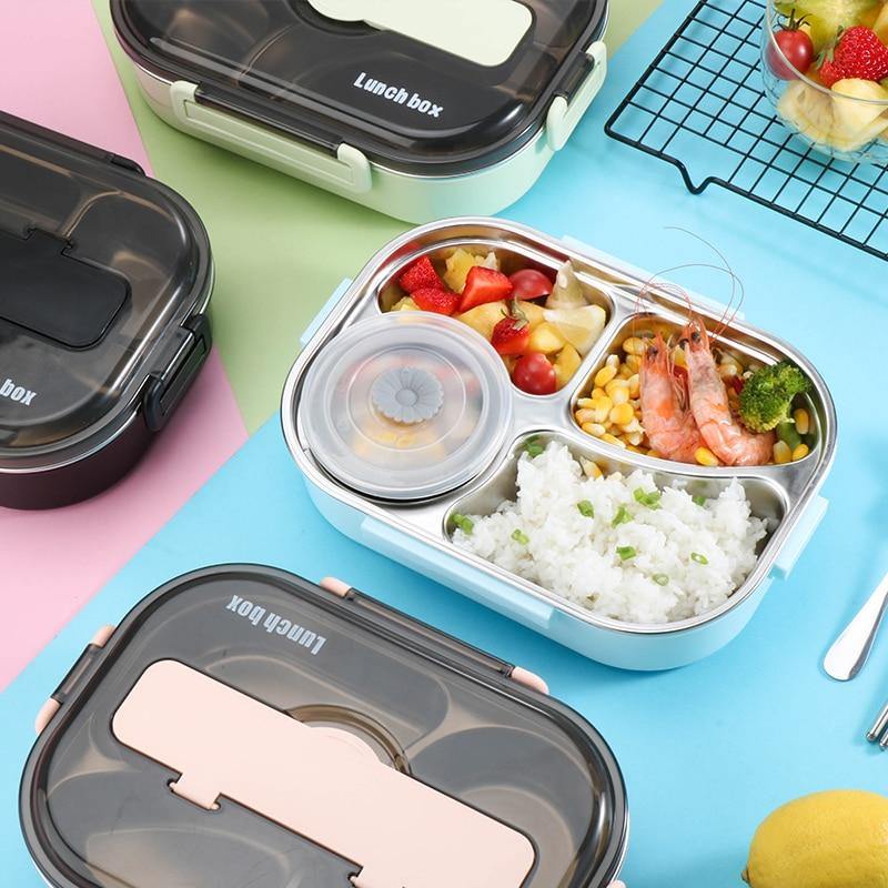 Stainless steel leak-proof lunchbox container