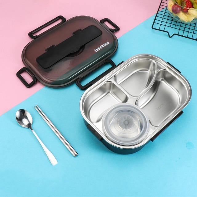 Stainless steel leak-proof lunchbox container