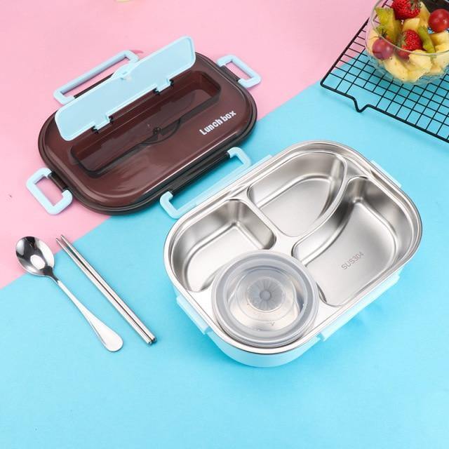 Stainless steel leak-proof lunchbox container