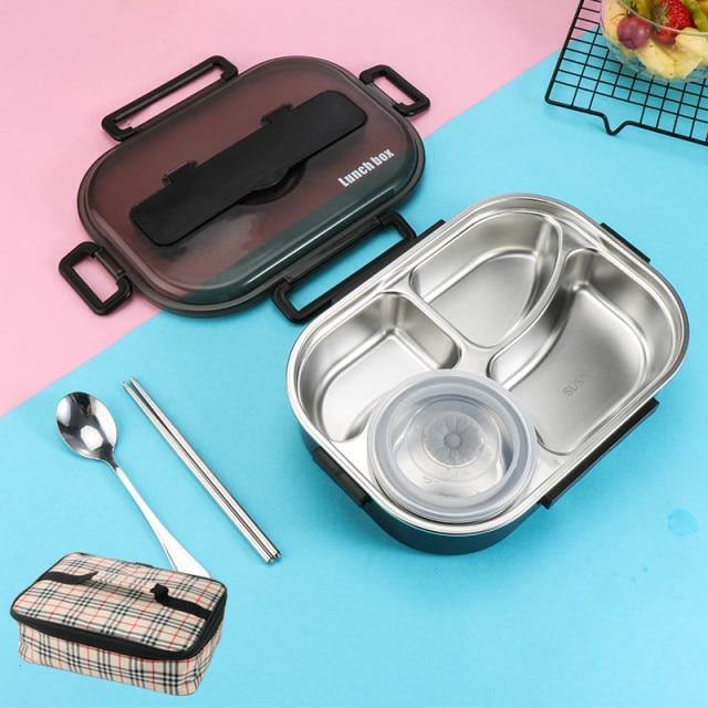 Stainless steel leak-proof lunchbox container