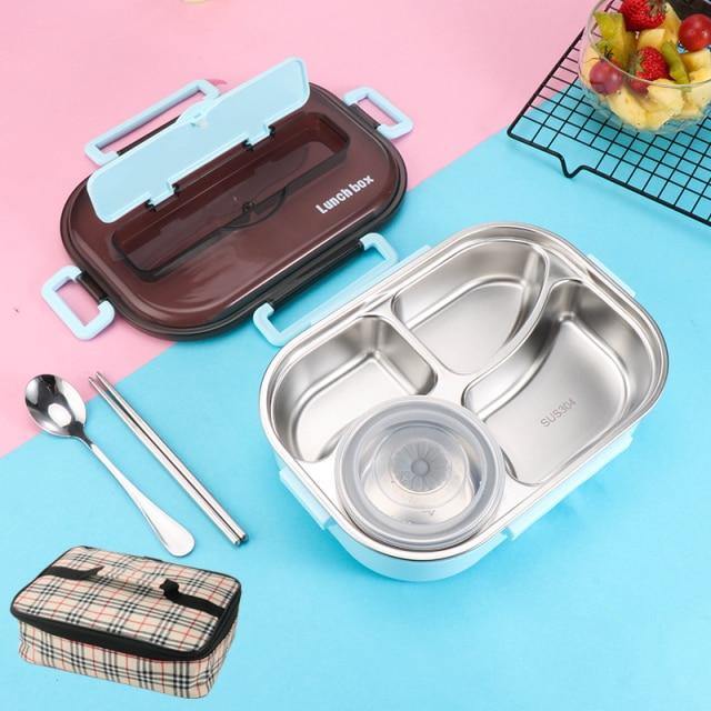 Stainless steel leak-proof lunchbox container
