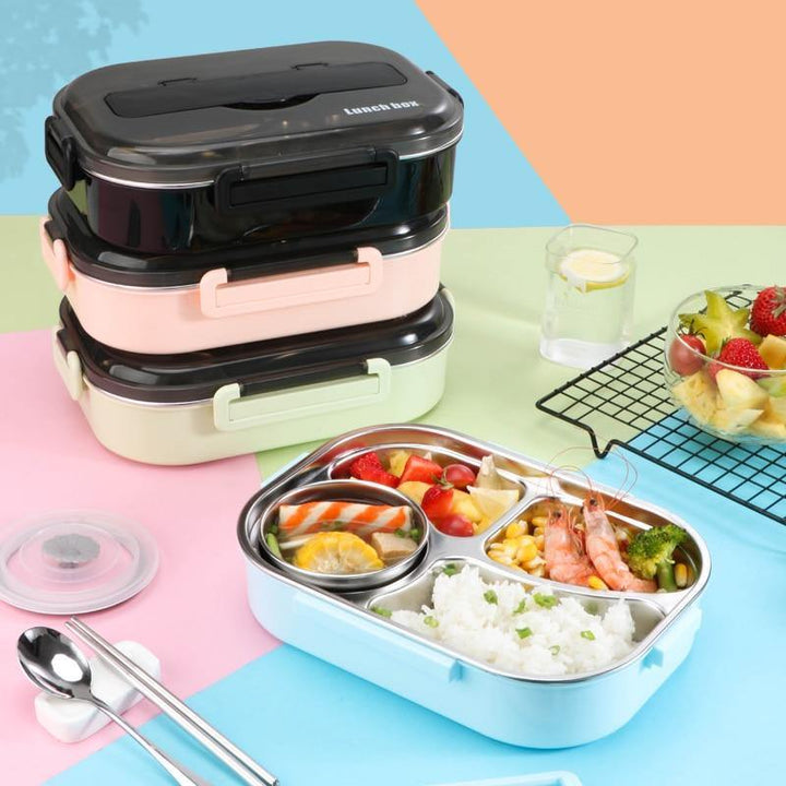 Stainless steel leak-proof lunchbox container