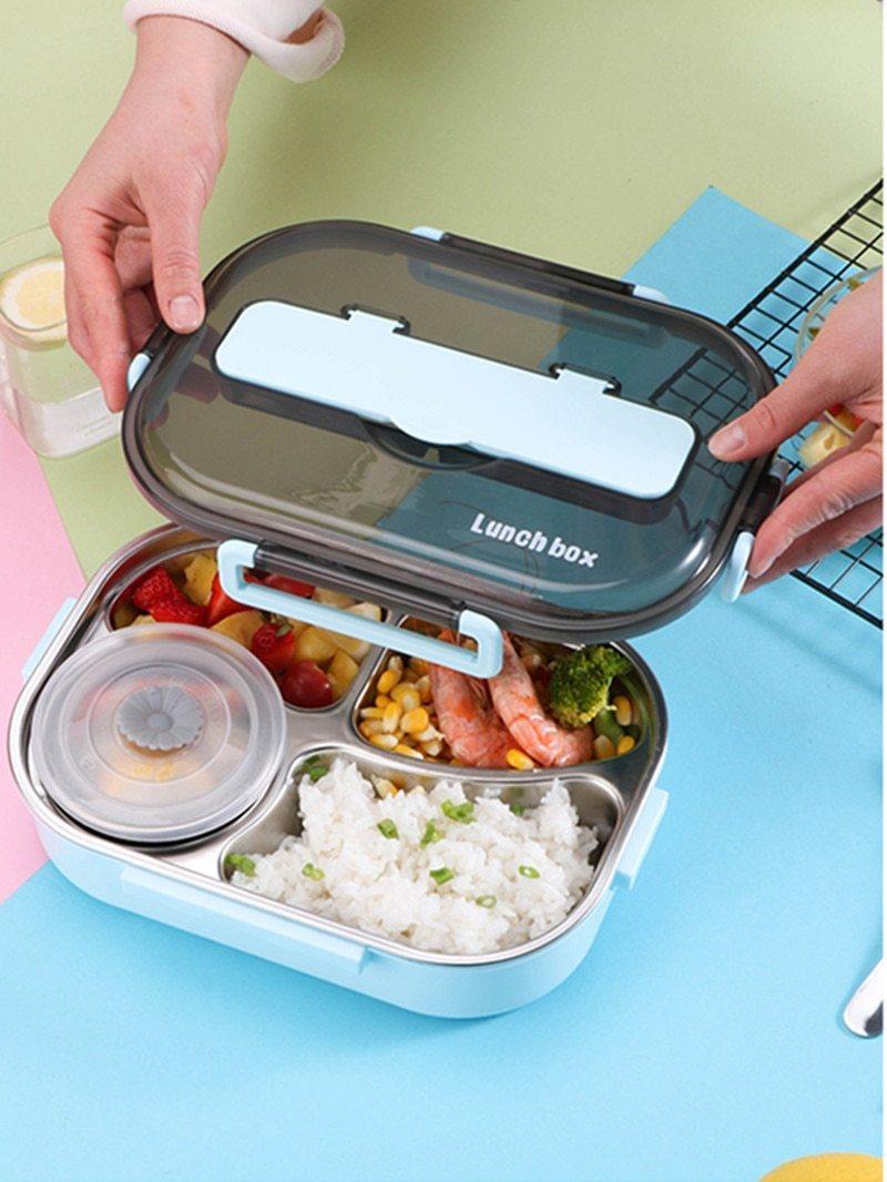 Stainless steel leak-proof lunchbox container