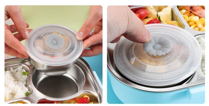 Stainless steel leak-proof lunchbox container